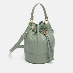 ZARA QUILTED MINI BUCKET BAG